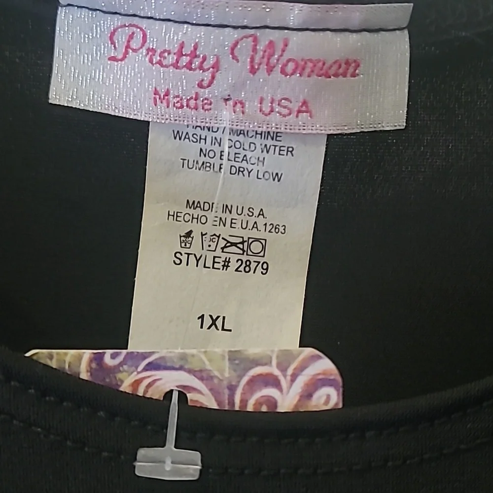 NWT Black Full Tank Top Size 1X - Picture 2 of 6